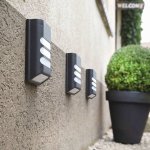 Luxform applique murale de jardin led solaire intelligente rana 15 lm