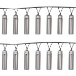 Luxform lampes de fte de jardin led solaires 14 pcs gordo transparent