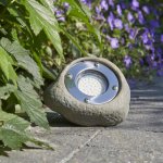 Luxform lampe led de jardin tatra gris pierre