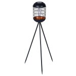 Luxform lampe led solaire de jardin lighthouse trépied cuivre et noir Luxform lampe led solaire de jardin lighthouse trépied cuivre et noir