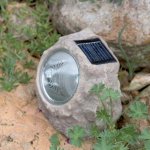 Luxform lampe de rocher de jardin led solaire andes 3 pcs