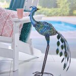 Luxform lampe solaire led de jardin peacock