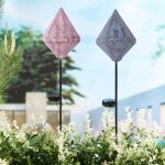 Luxform lampe solaire à led sur piquet de jardin tyana rose Luxform lampe solaire à led sur piquet de jardin tyana rose