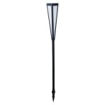 Luxform lampe solaire à led torche de jardin wehmouth noir et blanc Luxform lampe solaire à led torche de jardin wehmouth noir et blanc