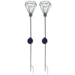 Luxform lampe sur piquet de jardin à led solaire diamond 2 pcs Luxform lampe sur piquet de jardin à led solaire diamond 2 pcs