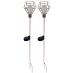 Luxform lampe sur piquet de jardin à led solaire pentagon 2 pcs Luxform lampe sur piquet de jardin à led solaire pentagon 2 pcs