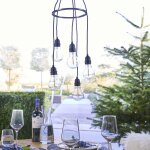 Luxform lampe suspendue � led � piles avec 5 ampoules hubble