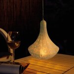 Luxform lanterne de jardin  led  piles marrakesh blanc