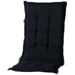 Madison coussin de chaise � haut dossier panama 123x50 cm noir