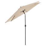 Madison parasol tenerife 300 cm rond Écru Madison parasol tenerife 300 cm rond Écru