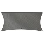 Mestic auvent d'ombrage avec led 2, 5x4 m anthracite
