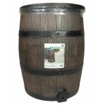 Nature baril d'eau de pluie avec aspect de bois 120l 50, 5x66 cm marron Nature baril d'eau de pluie avec aspect de bois 120l 50, 5x66 cm marron