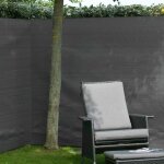 Nature brise - vue de jardin pe 1 x 3 m anthracite