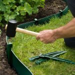 Nature chevilles d'ancrage de jardin 10 pcs vert