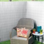 Nature �cran de jardin � double face pvc 1x3 m blanc