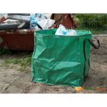 Nature sac  dchets de jardin carr vert 148 l