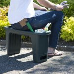Nature tabouret de jardinage 2 - en - 1 65, 5 x 25 x 34 cm vert