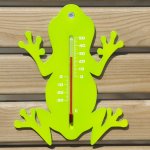 Nature thermomètre mural d'extérieur grenouille vert Nature thermomètre mural d'extérieur grenouille vert
