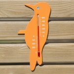 Nature thermomètre mural d'extérieur pinson orange Nature thermomètre mural d'extérieur pinson orange