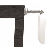 Noma barrire de scurit extensible 63, 5 - 106 cm bois gris 94146