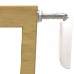 Noma barrire de scurit extensible 63, 5 - 106 cm bois naturel 93729