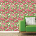 Noordwand papier peint flamingo and monstera rose Noordwand papier peint flamingo and monstera rose