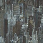 Noordwand papier peint skyscrapers bleu