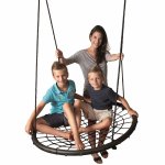 Outdoor play balanoire nid avec filet 100 cm 45404