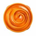 Outward hound mini mangeoire lente pour chiens slo bowl orange