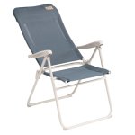 Outwell chaise inclinable de camping cromer bleu ocan