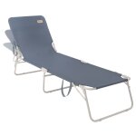 Outwell chaise longue pliable tenby bleu ocan