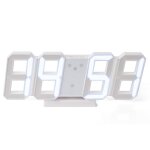 Perel horloge  led 3d blanc
