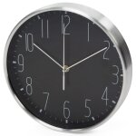 Perel horloge murale 25 cm noir et argenté Perel horloge murale 25 cm noir et argenté