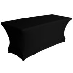 Perel nappe de table rectangulaire extensible noir Perel nappe de table rectangulaire extensible noir