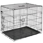 @pet cage pour chien 63x44x50, 5 cm mtal noir 15001