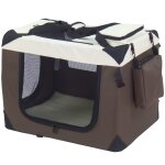 @pet cage pour chien marron 90x61x65 cm nylon @pet cage pour chien marron 90x61x65 cm nylon
