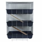 @pet clapier  3 niveaux bleu 80 x 44 x 120 cm 25034