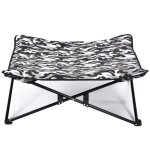 @pet lit pour chiens gris � imprim� arm�e