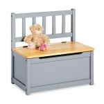 Pinolino banc de rangement pour enfants fenna gris Pinolino banc de rangement pour enfants fenna gris