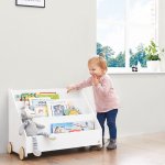 Pinolino bibliothque pour enfants lasse blanc avec roues