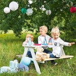 Pinolino table et banc de pique - nique d'enfants nicki fr 4 bois blanc