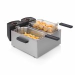 Princess friteuse double 6 l 3600 w argent 183123