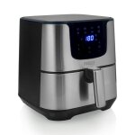 Princess friteuse num�rique deluxe xxl 5, 5 l 1700 w noir et argent�