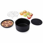 Princess set d'accessoires de friteuse 10 pcs 5, 2 l métal et silicone Princess set d'accessoires de friteuse 10 pcs 5, 2 l métal et silicone