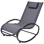 Progarden chaise  bascule gris fonc