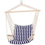 Progarden chaise hamac avec bandes bleues