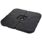Progarden ensemble de socle de parasol 4 pcs 50x50x75 cm