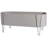 Progarden jardinire 58x20x32 cm gris clair mat