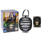 Progarden lampe solaire à led avec bougie noir Progarden lampe solaire à led avec bougie noir