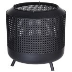 Progarden panier à feu avec grille de barbecue 50x51 cm noir Progarden panier à feu avec grille de barbecue 50x51 cm noir